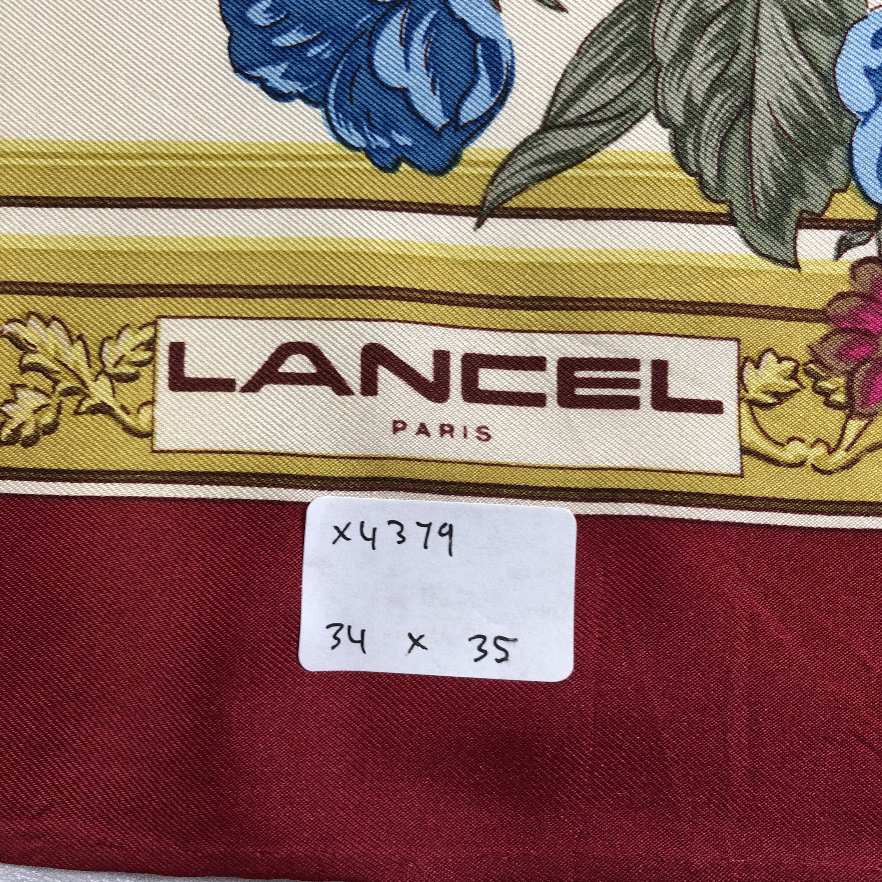 Lancel × Vintage Vintage Lancel Silk Scarf Size ONE SIZE - 6 Thumbnail