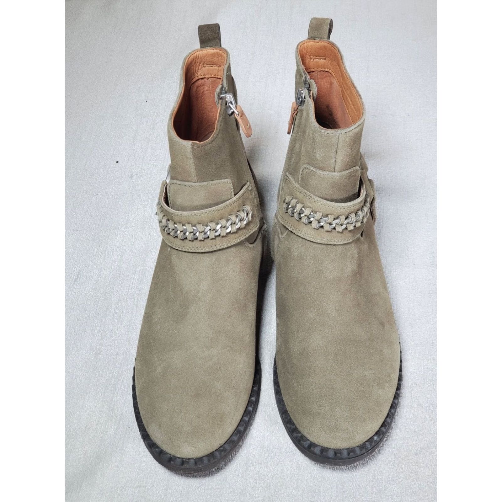 Olive Gentle Souls Kenneth Cole Best Chain Booties Olive Suede Harness Women's US 9 Bootie) Size ONE SIZE - 6 Thumbnail