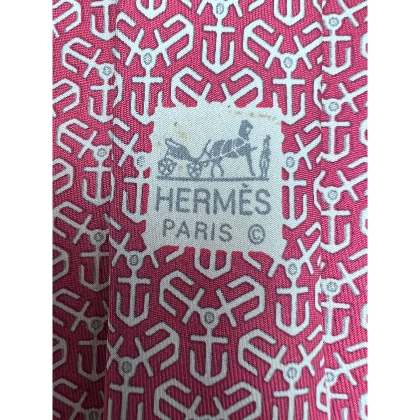 Donald Trump HERMES PARIS (7128 FA) MEN'S TIE 100% SILK MADE IN FRANCE Size ONE SIZE - 5 Thumbnail