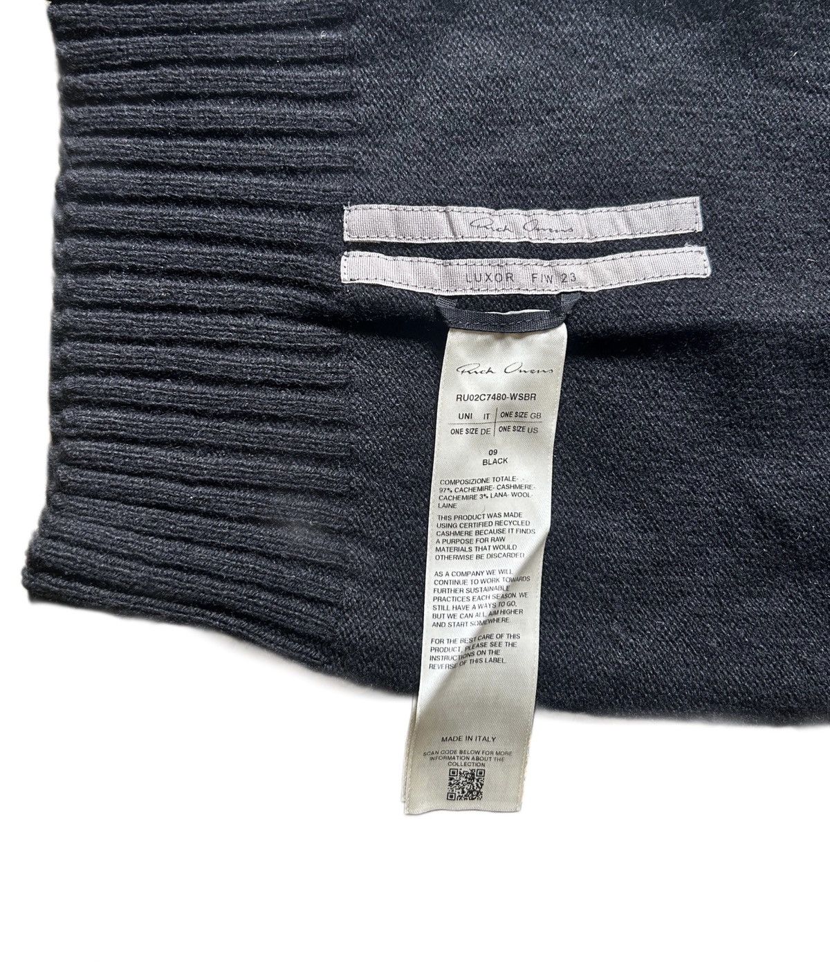 Rick Owens Rick Owens Luxor FW23 Gimp Balaclava Mask Size ONE SIZE - 3 Thumbnail