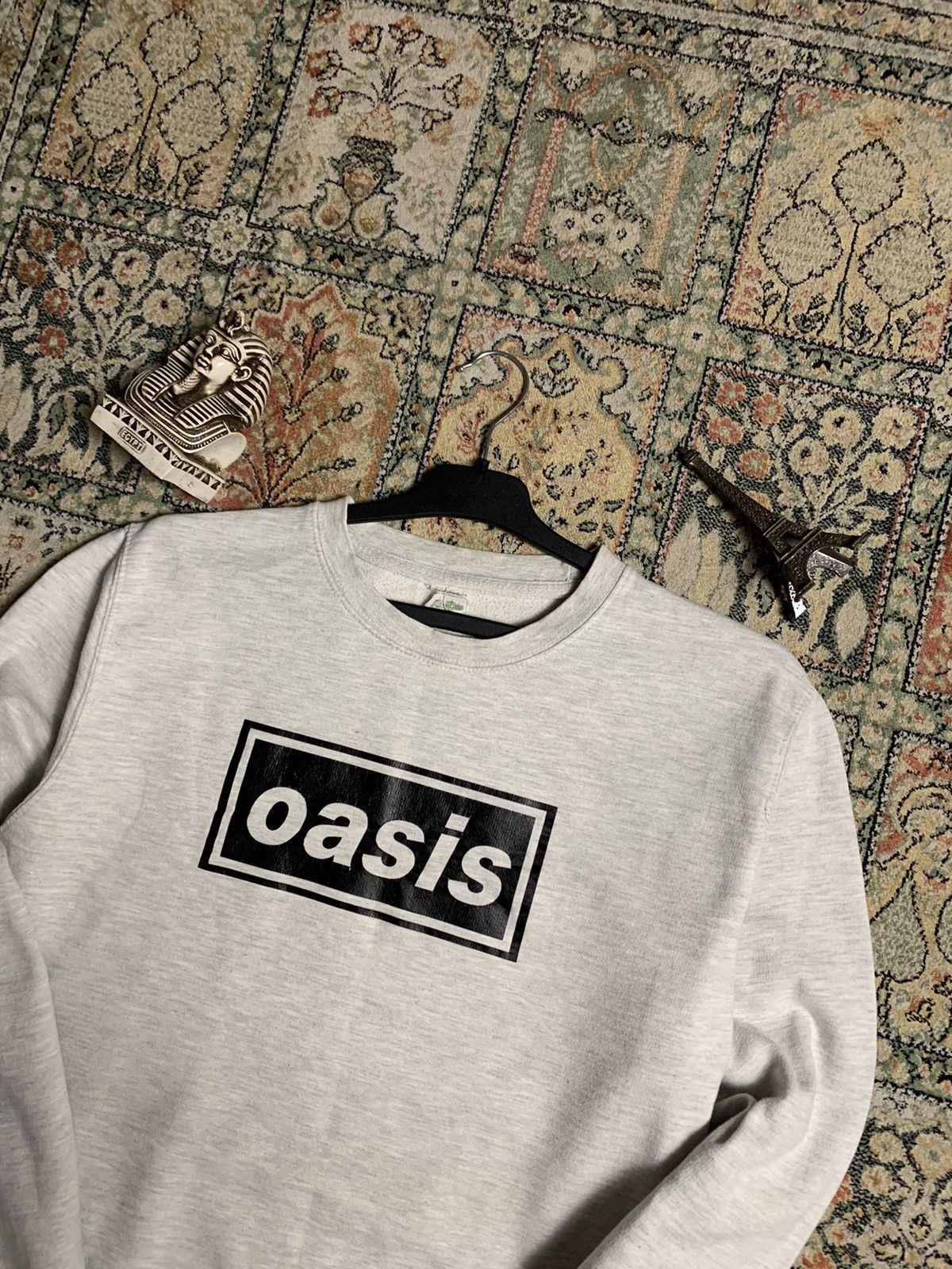 Band Tees × Vintage Vintage OASIS Band Rock navy boxy logo fit Merch Size US M / EU 48-50 / 2 - 2 Thumbnail