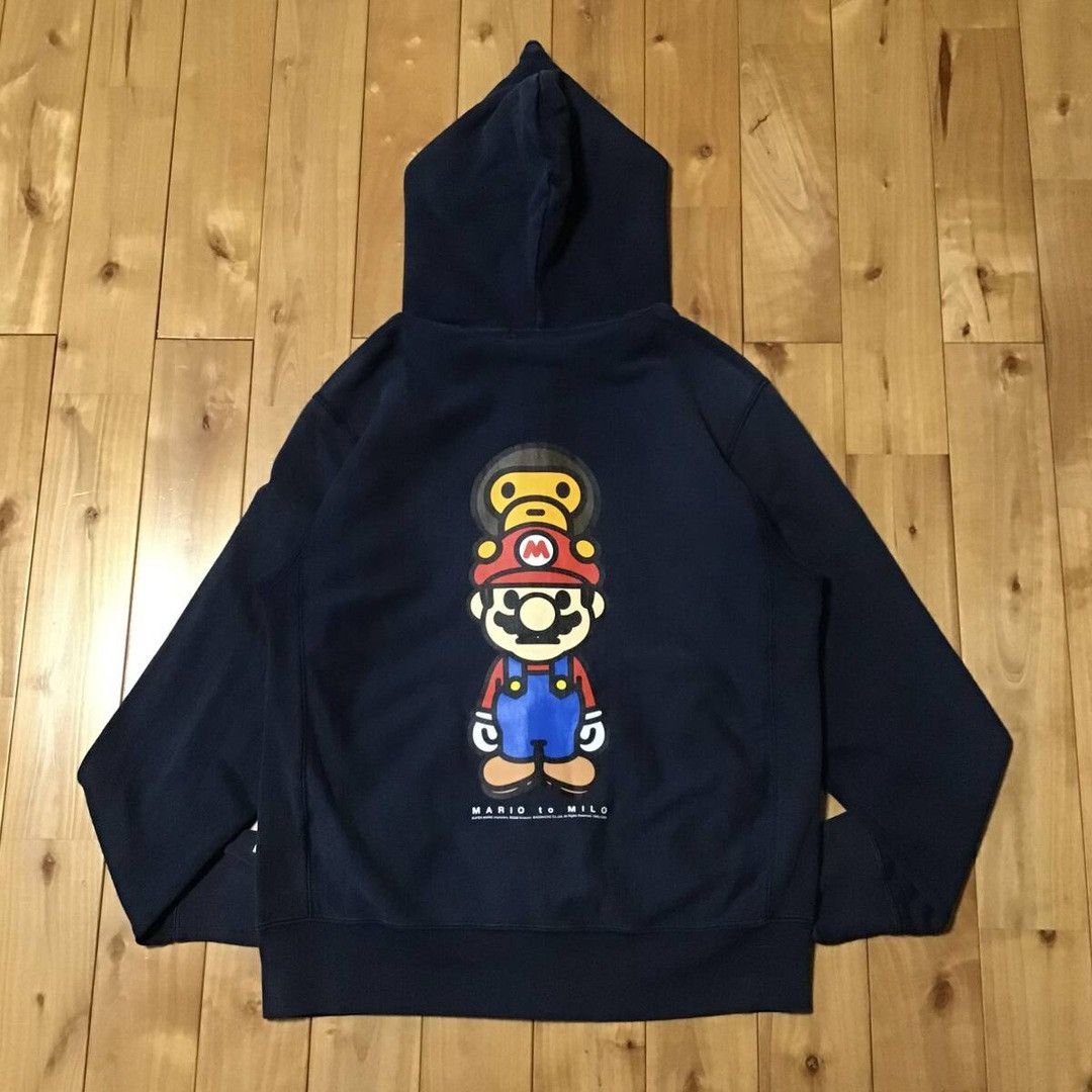 Bape BAPE × Nintendo Mario & Milo Full Zip Hoodie a bathing ape Size US S / EU 44-46 / 1 - 3 Thumbnail