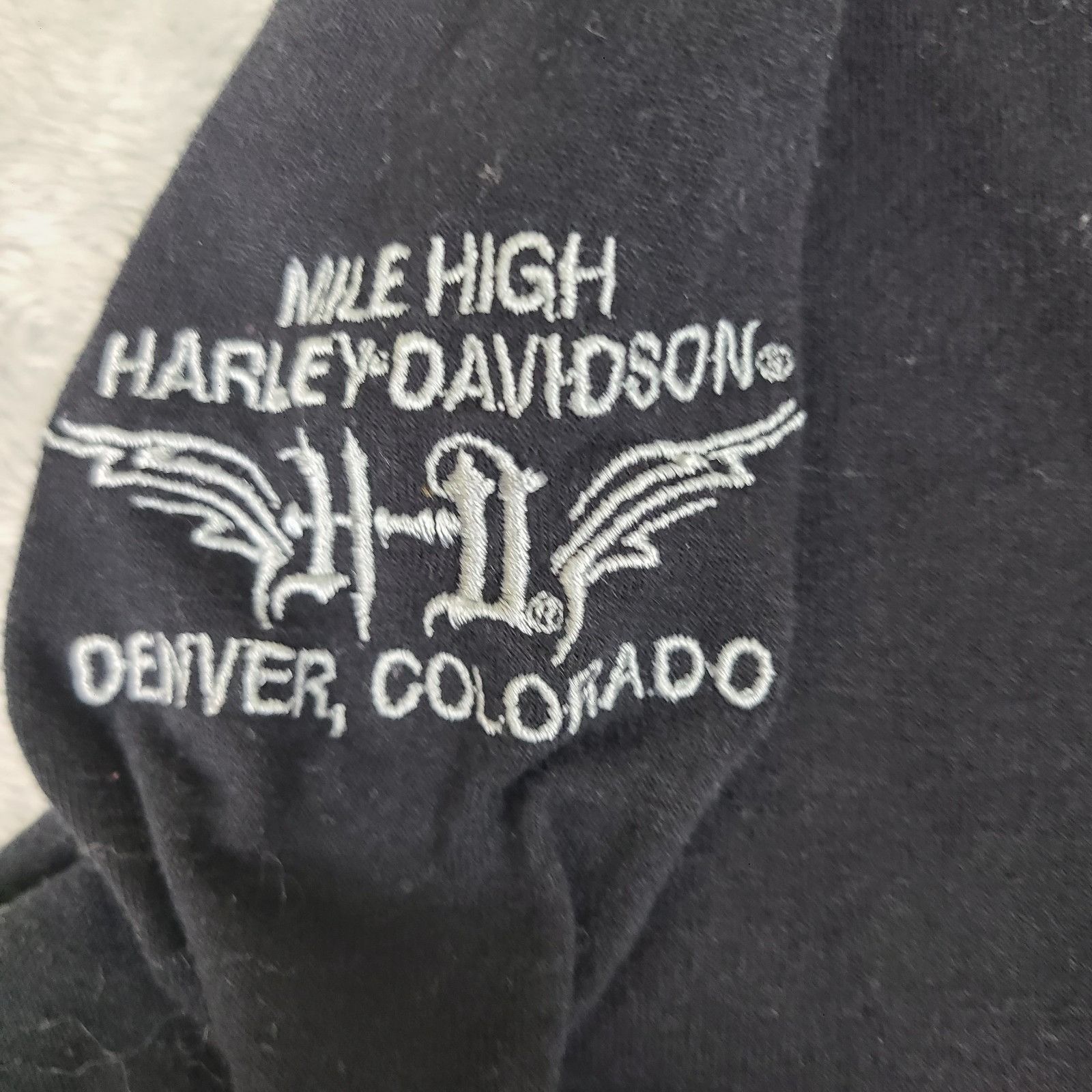 Harley Davidson Harley-Davidson Top Tee Women Large Sleeve Long Sleeve Bla Size L / US 10 / IT 46 - 7 Thumbnail
