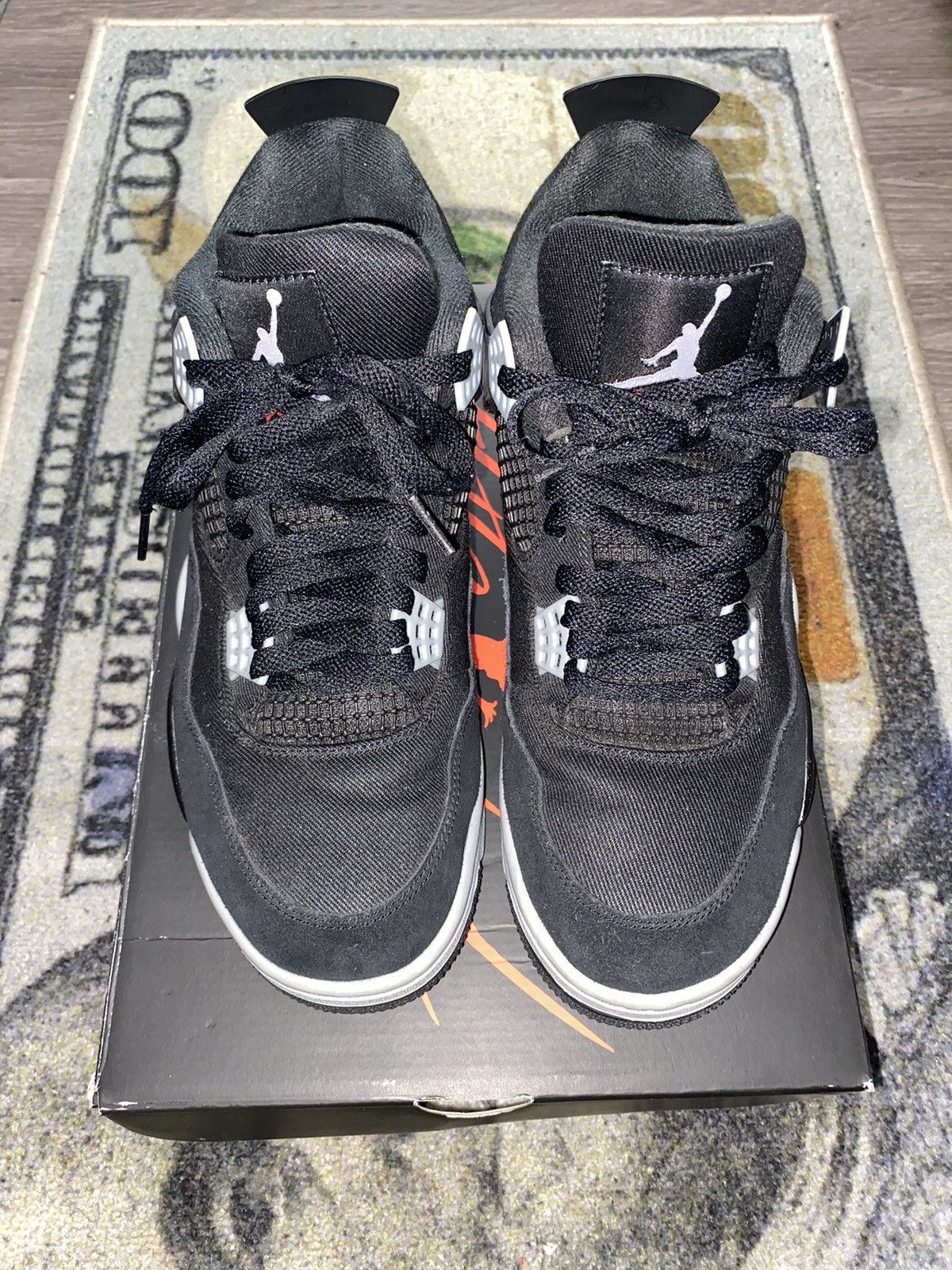 Jordan Brand × Nike Jordan 4 Retro SE Black Canvas Size US 11 / EU 44 - 3 Thumbnail