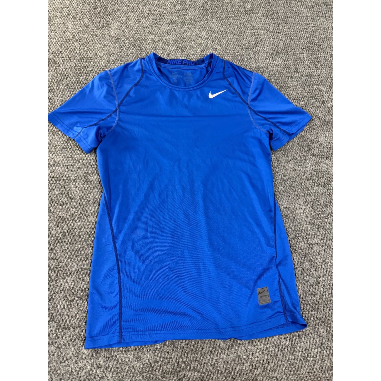 Nike Nike Pro Dri-Fit Shirt Mens Small Blue Athletic Gym Training Short Sleeve Shirt Size US S / EU 44-46 / 1 - 2 Thumbnail