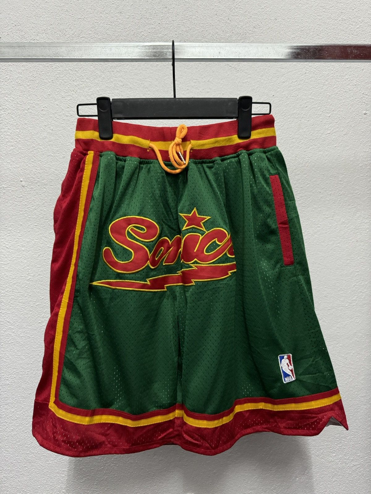 Just Don × Mitchell & Ness Just Don x Mitchell & Ness Seattle Super Sonic Shorts Size US 36 / EU 52 - 1 Thumbnail