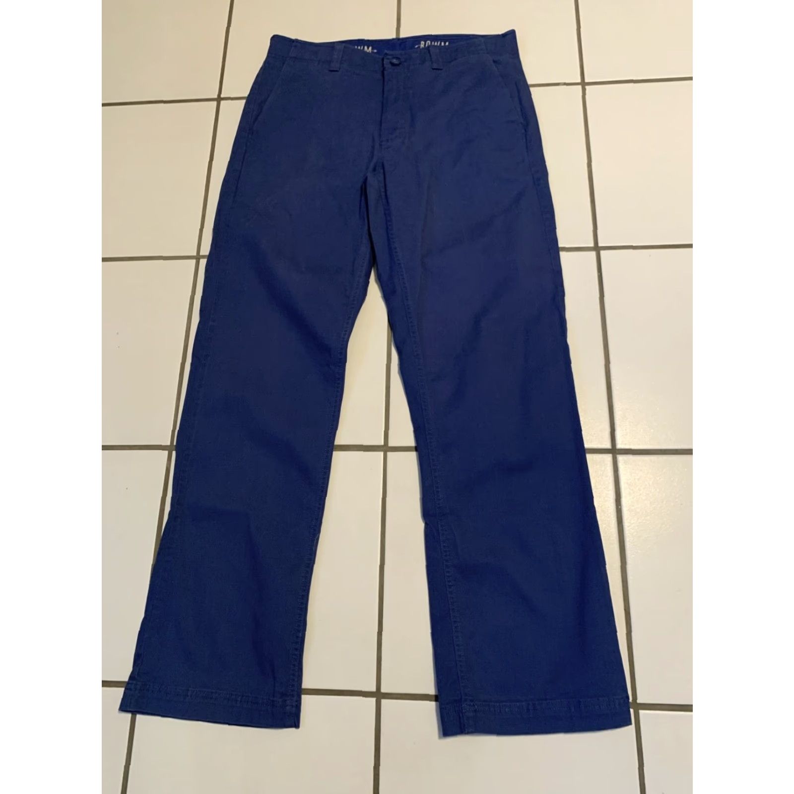 Vintage VINTAGE Rowm Men’s Chino Pants Blue 34x31 Regular Comfort Waist Mens Size US 34 / EU 50 - 2 Thumbnail