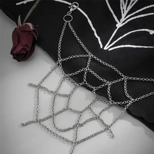 Jewelry Y2K Unisex Spider Web Key Chain Size ONE SIZE - 3 Thumbnail