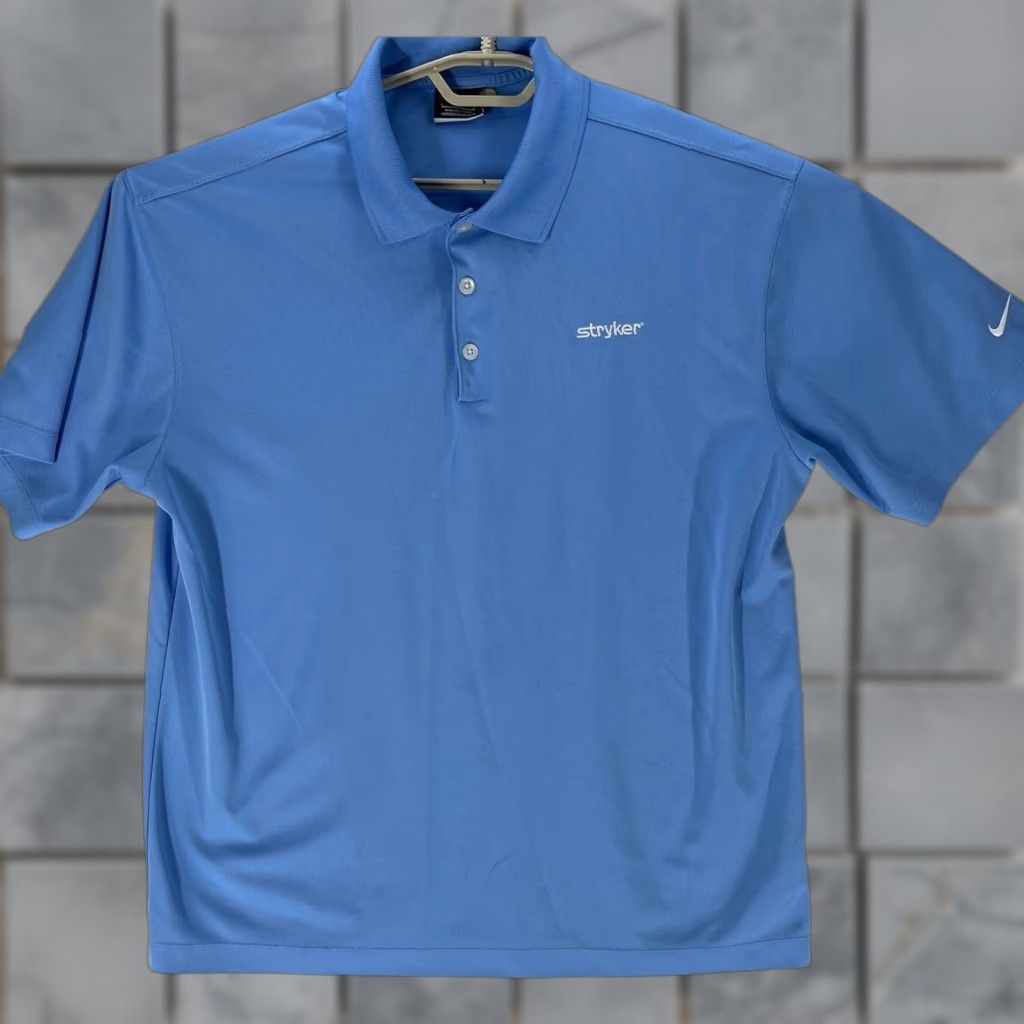 Nike Nike Dri Fit Golf Polo Shirt Men L Blue Short Sleeve Activewear Casual Size US L / EU 52-54 / 3 - 1 Thumbnail