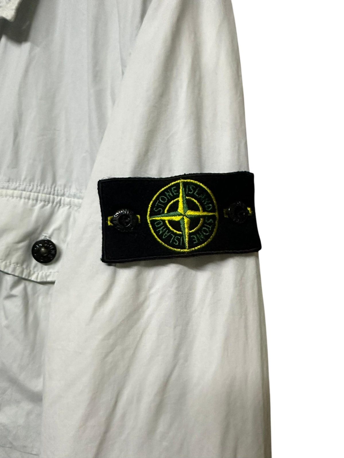Stone Island Authentic🔥Stone Island 2020 White Cotton Overshirt Size US L / EU 52-54 / 3 - 7 Thumbnail