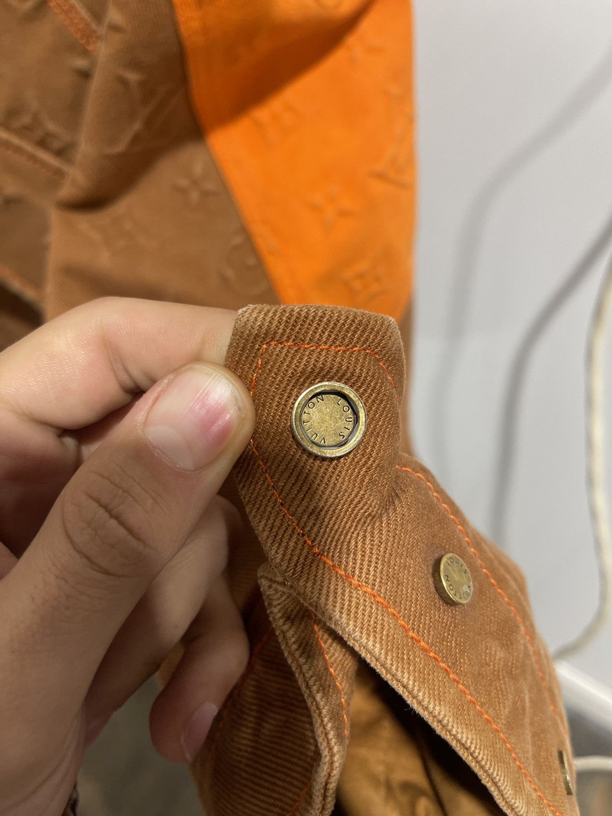 Louis Vuitton Louis Vuitton Carpenter Orange Brown Jacket Size US L / EU 52-54 / 3 - 6 Thumbnail