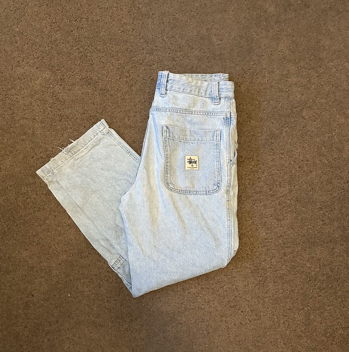 Denim Double Knee Pant Stussy | Grailed