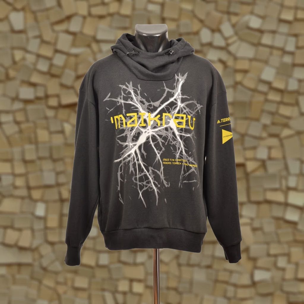 Adidas Adidas Terrex x and Wander Graphic Hoodie Hoody HN6938 Size M Black Mens Hoodie Size US M / EU 48-50 / 2 - 1 Thumbnail