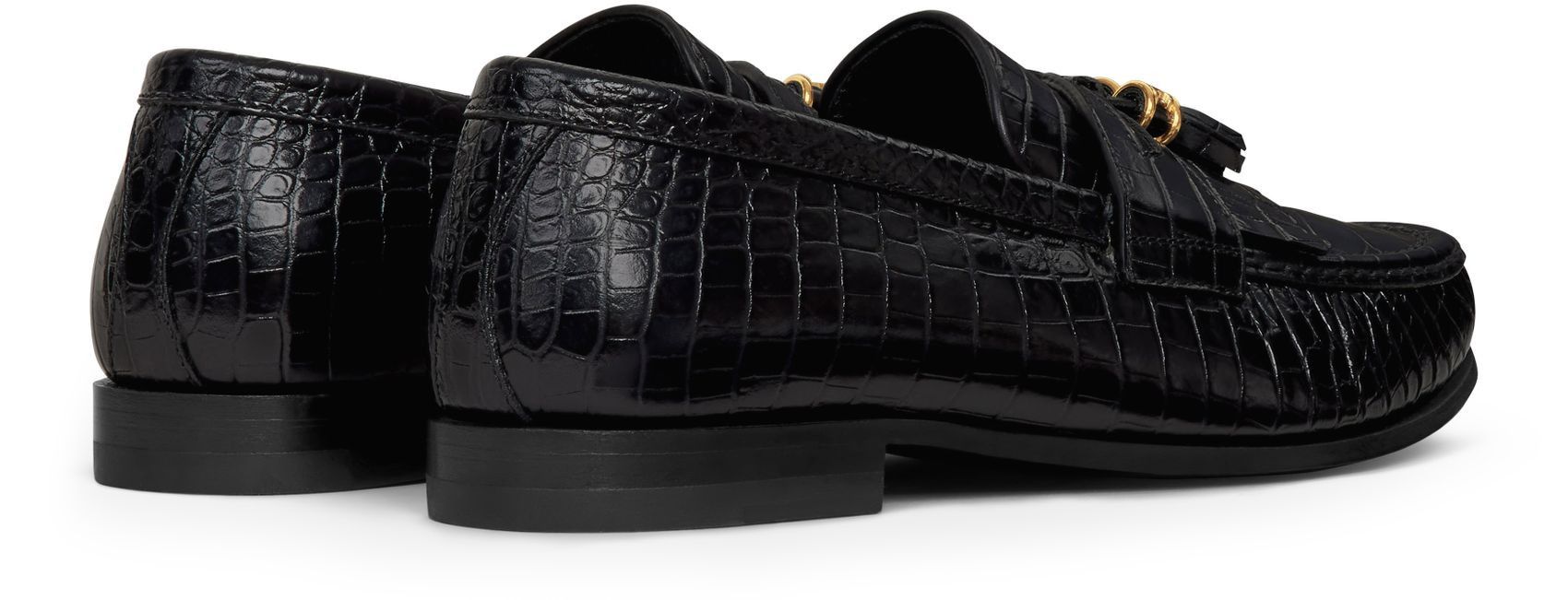 Celine o1w1db10125 356553020C Luco Triomphe Loafers in Black Size US 5 / IT 35 - 3 Thumbnail