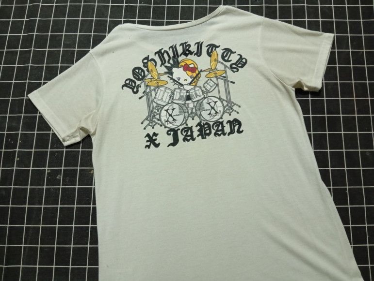 Japanese Brand X JAPAN Yoshiki x Hello Kitty = Yoshikitty 😻🎸🎌 tshirt Size L / US 10 / IT 46 - 3 Thumbnail