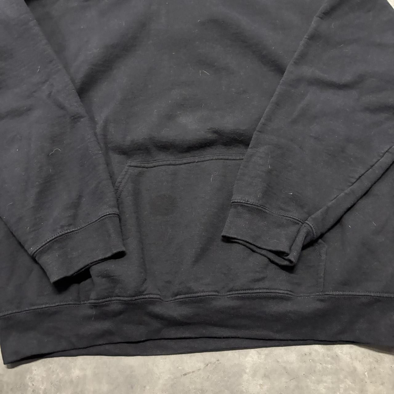 Russell Athletic × Vintage Crazy Vintage Y2K/2000s Black Blank Russell Style Essential Hoodie! Size US L / EU 52-54 / 3 - 5 Thumbnail