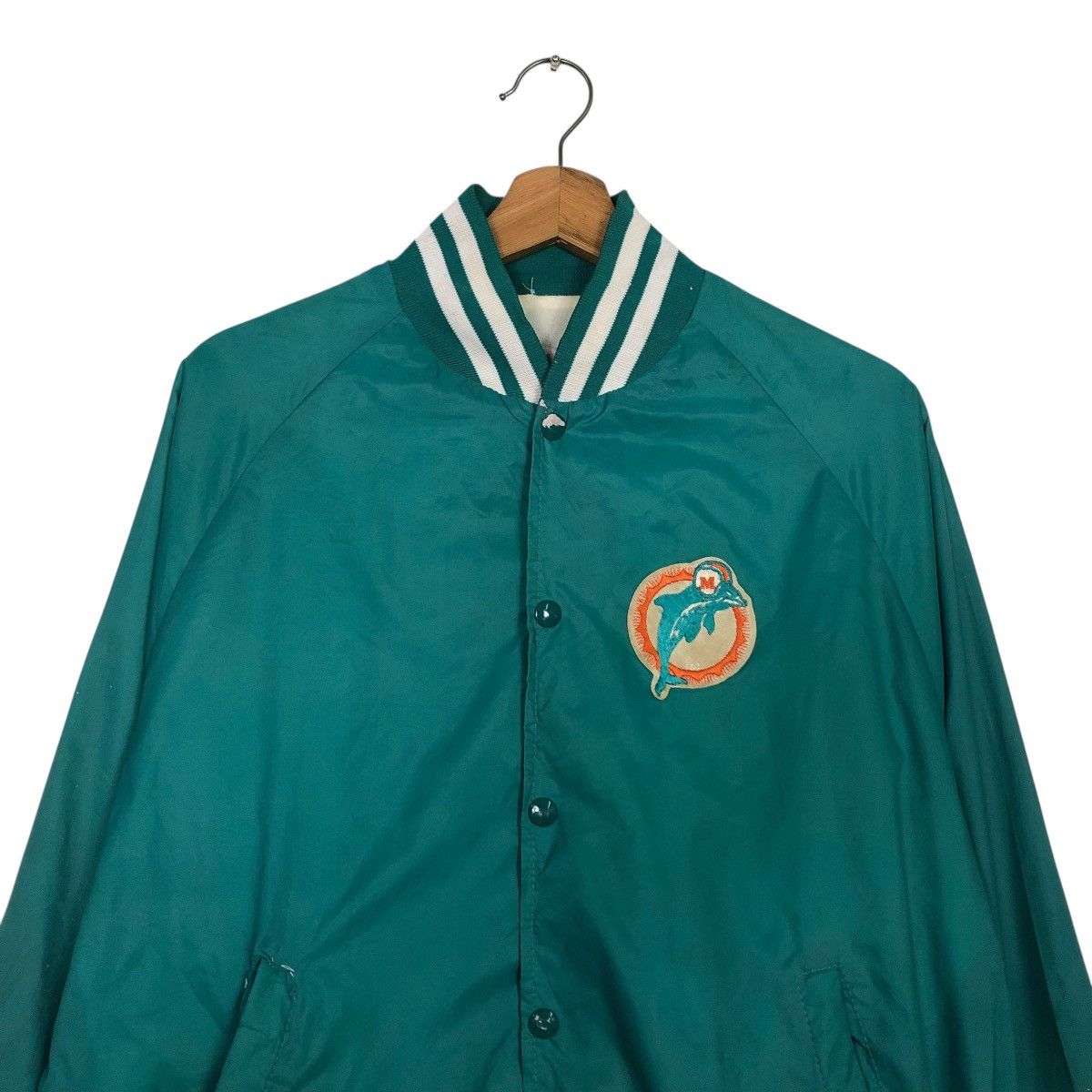 Vintage 🔥VINTAGE BOMBER JACKET DALLAS EMBLEM MFG DOLPHIN BIG LOGO Size US L / EU 52-54 / 3 - 5 Thumbnail