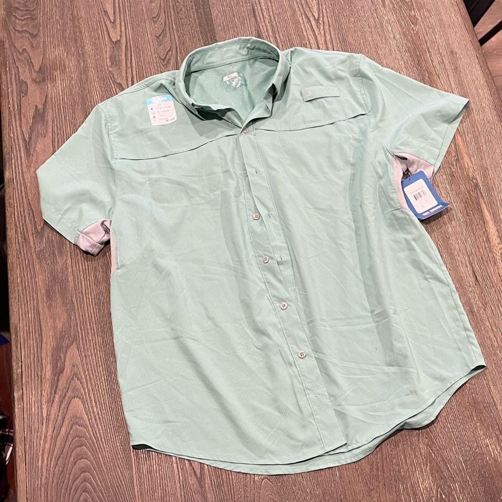 Reel Legends NWT Reel Legends Performance Mariner Button Up Shirt Size L Size US L / EU 52-54 / 3 - 1 Thumbnail
