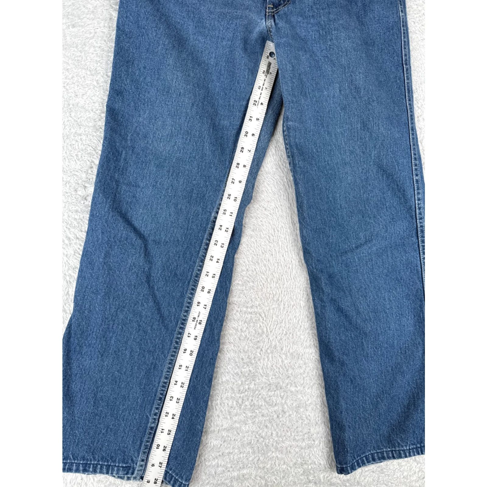 Levi's Levi's Women Jeans Bootcut Relaxed Fit High Rise 30 Blue Denim Cotton Casual 2010s Size 30" / US 8 / IT 44 - 7 Thumbnail