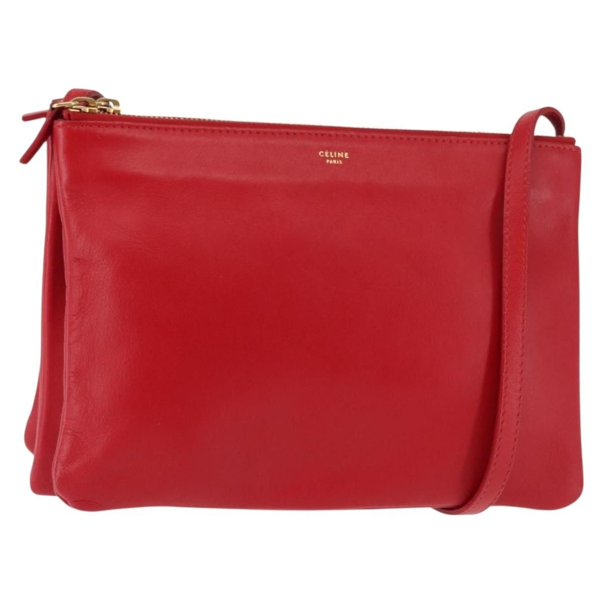 Celine Celine Trio Crossbody Bag Leather Size ONE SIZE - 1 Thumbnail
