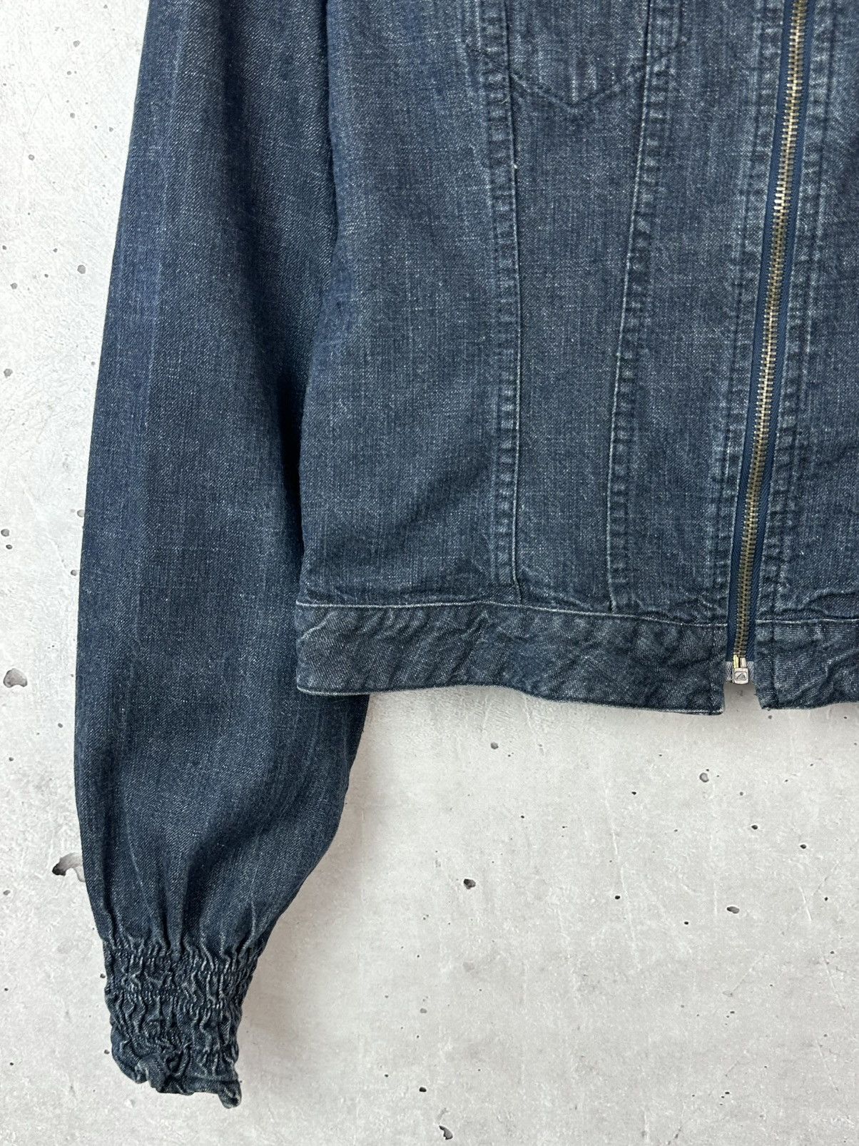 Diesel Vintage Diesel Indigo Thermic Blue Zip Cotton Denim Jacket Size L / US 10 / IT 46 - 5 Thumbnail