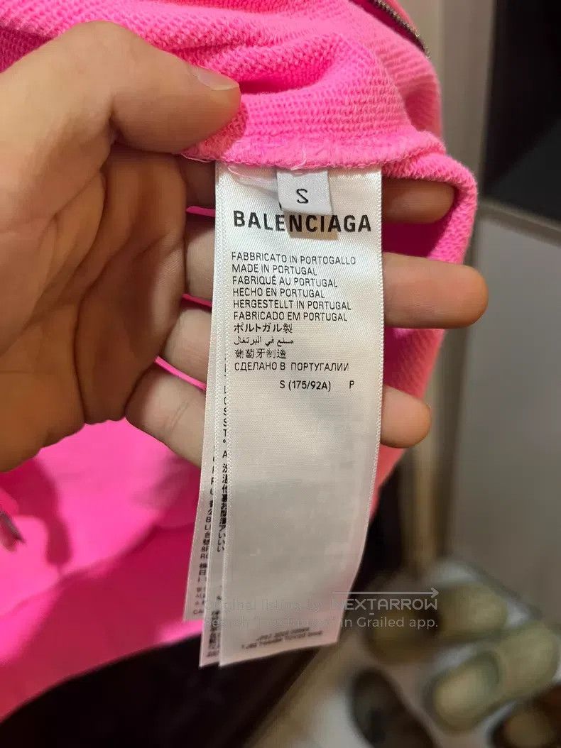 Balenciaga Balenciaga Pink Hooded Zipper Jacket Size US S / EU 44-46 / 1 - 4 Thumbnail