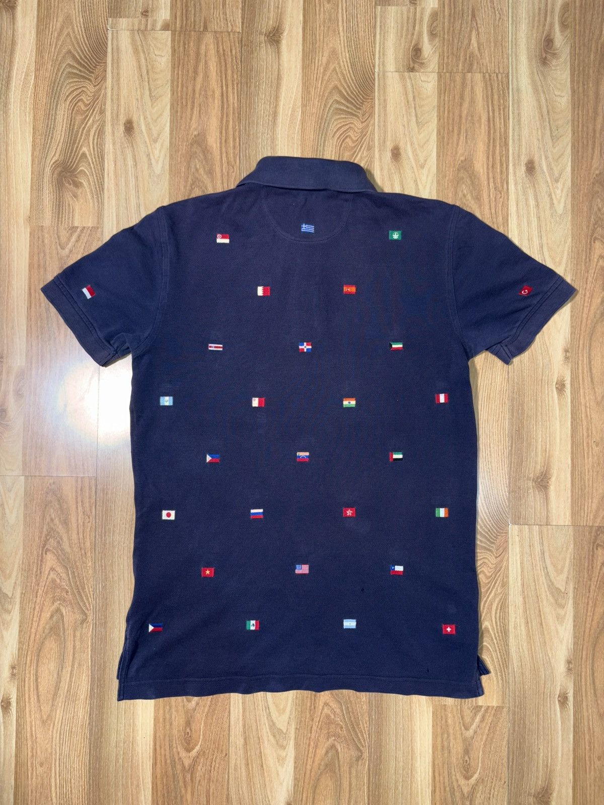 Brooks Brothers Brooks Brothers Supima Cotton Multi Flag Embroidered Polo Size US XXS / EU 40 - 2 Thumbnail