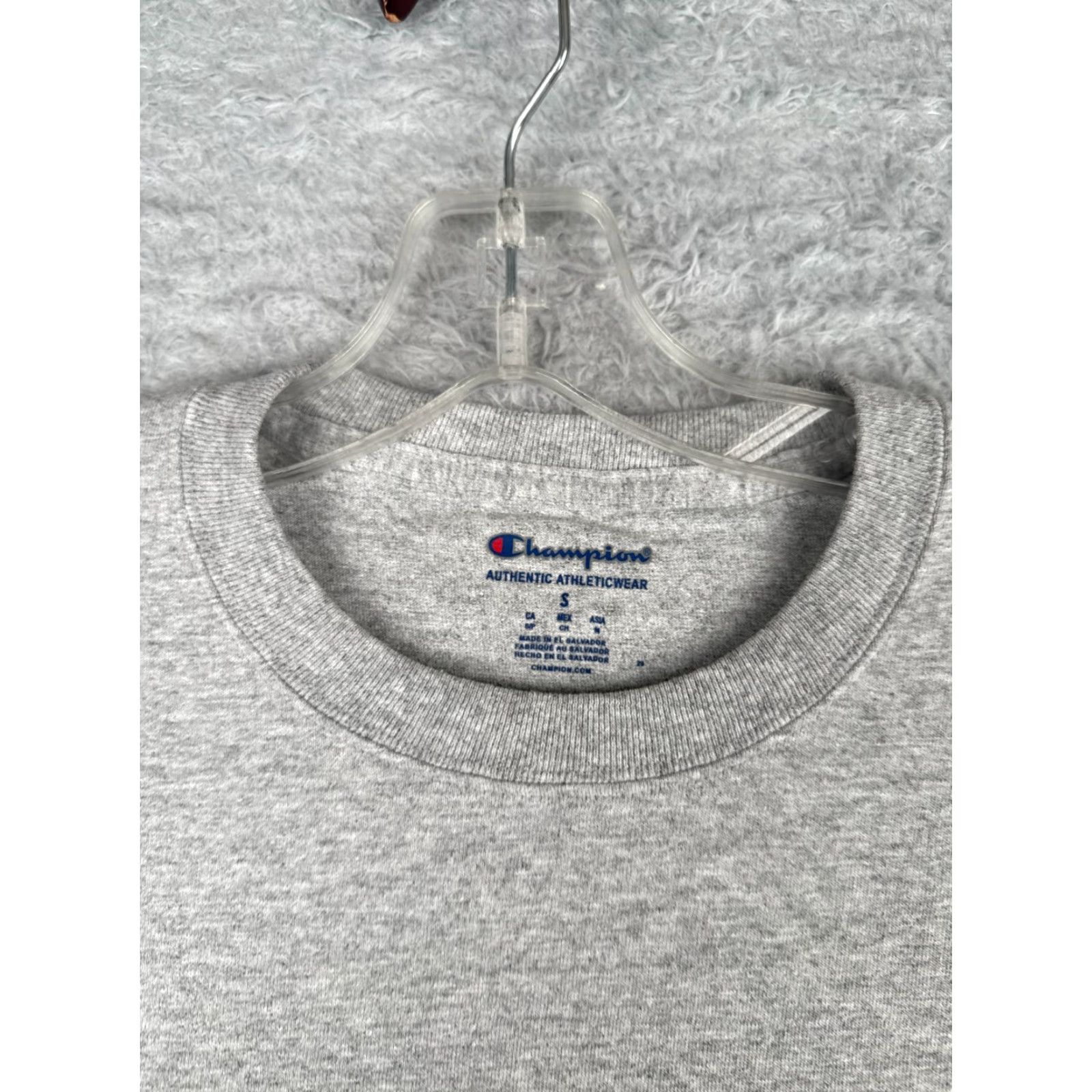 Champion Champion Shirt Men Adult Small Gray Long Sleeve Crew Neck Cotton Blend NEW NO TAGS Size US S / EU 44-46 / 1 - 7 Thumbnail