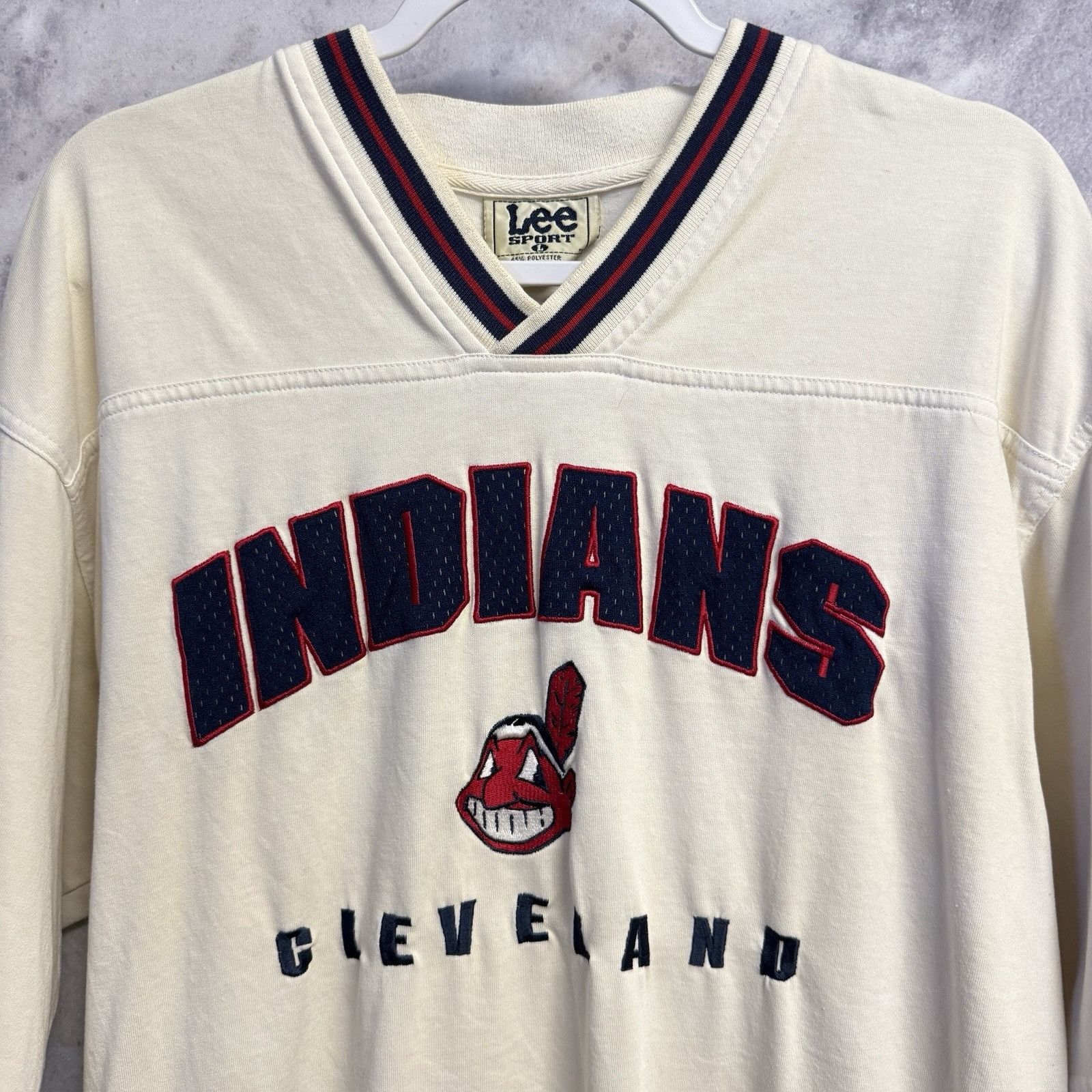 Lee × MLB × Vintage Vintage Cleveland Indians Lee Sport T Shirt Mens Large MLB E Size US L / EU 52-54 / 3 - 3 Thumbnail