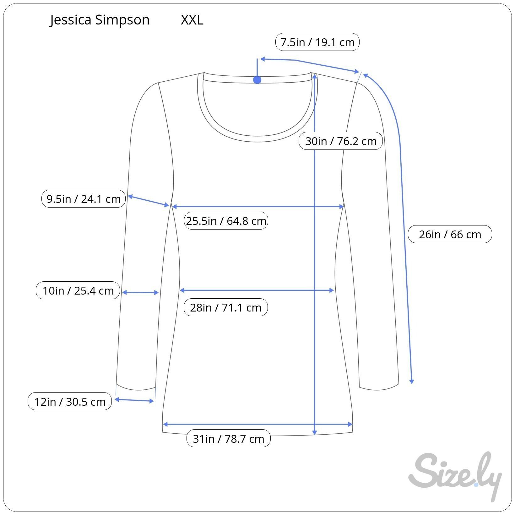 Jessica Simpson Jessica Simpson Leslie Boho Blue XXL Top Shirt NWT 69.50 Size XXL / US 16-18 / IT 52-54 - 2 Thumbnail