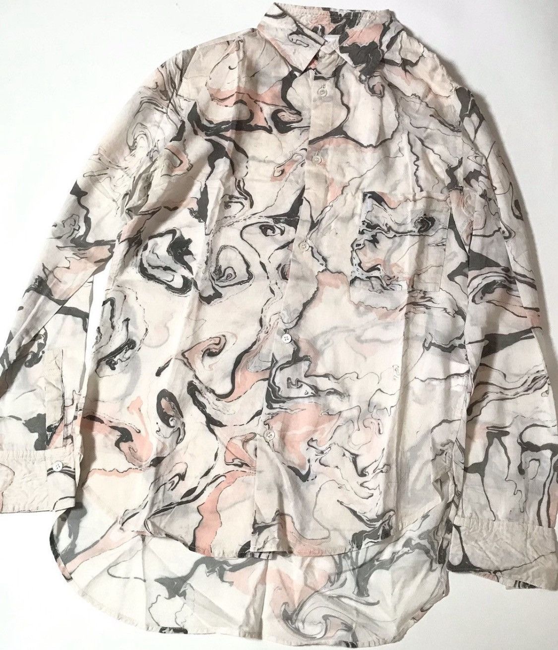 Yohji Yamamoto Vintage yohji yamamoto y’s flowy printed button up Size US S / EU 44-46 / 1 - 4 Thumbnail