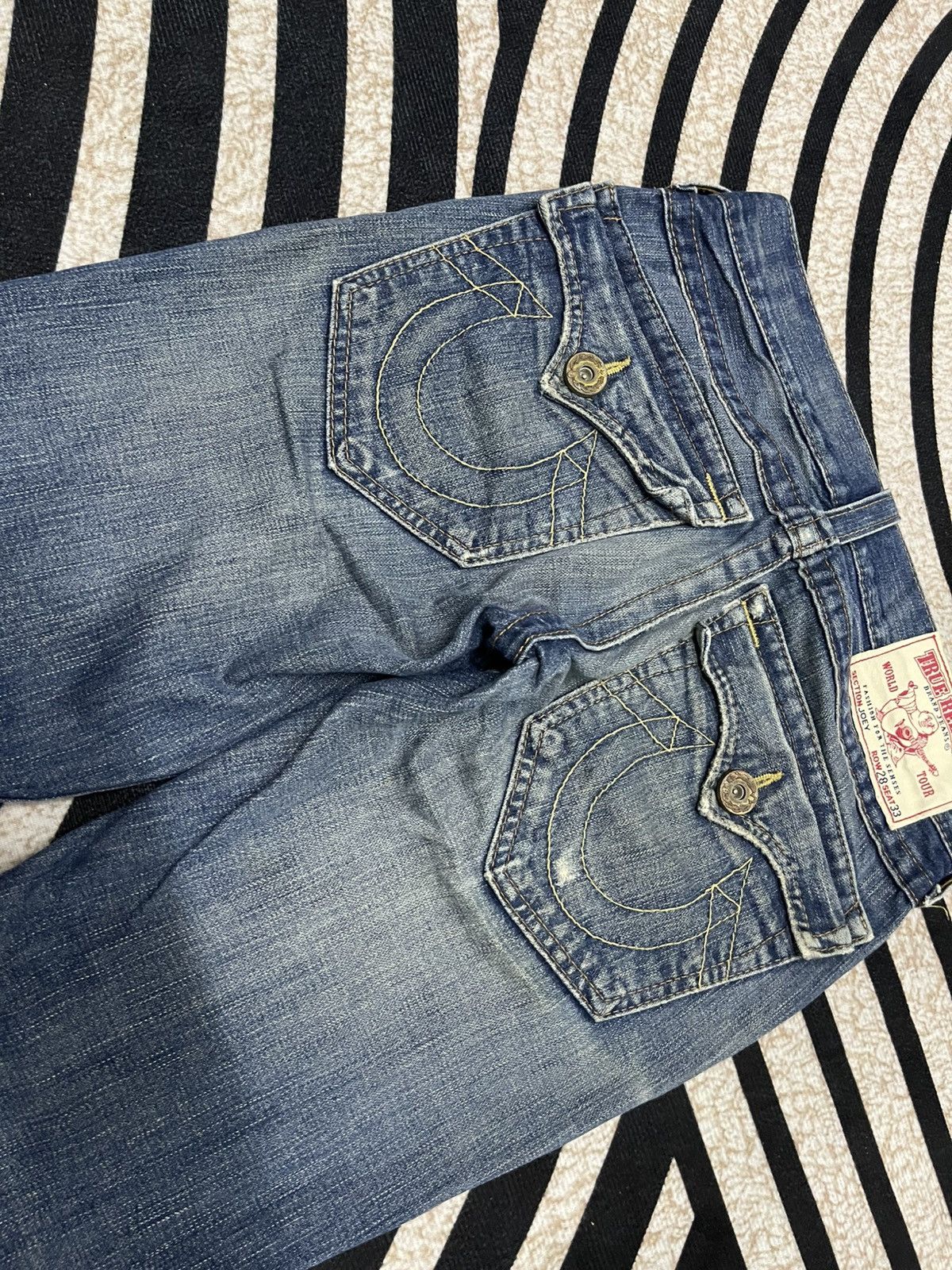 True Religion 90s TRUE RELIGION FLARE DENIM JEANS Size US 30 / EU 46 - 17 Thumbnail