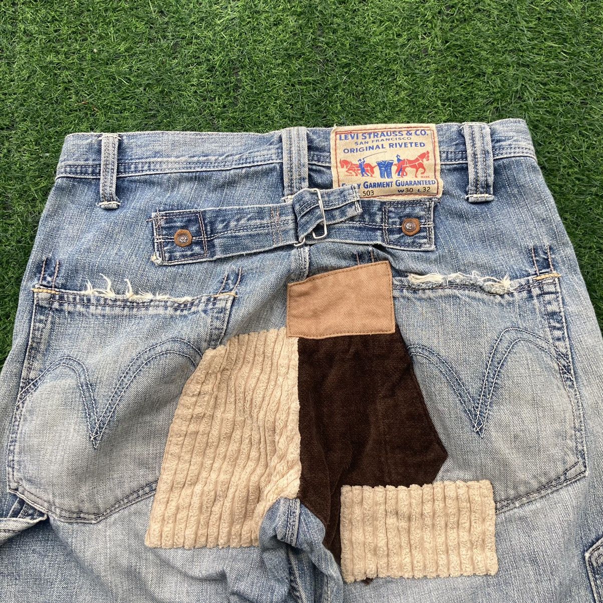 Levi's LEVI’S ORIGINAL RIVETED PATCHWORK JEANS Size US 31 - 10 Thumbnail