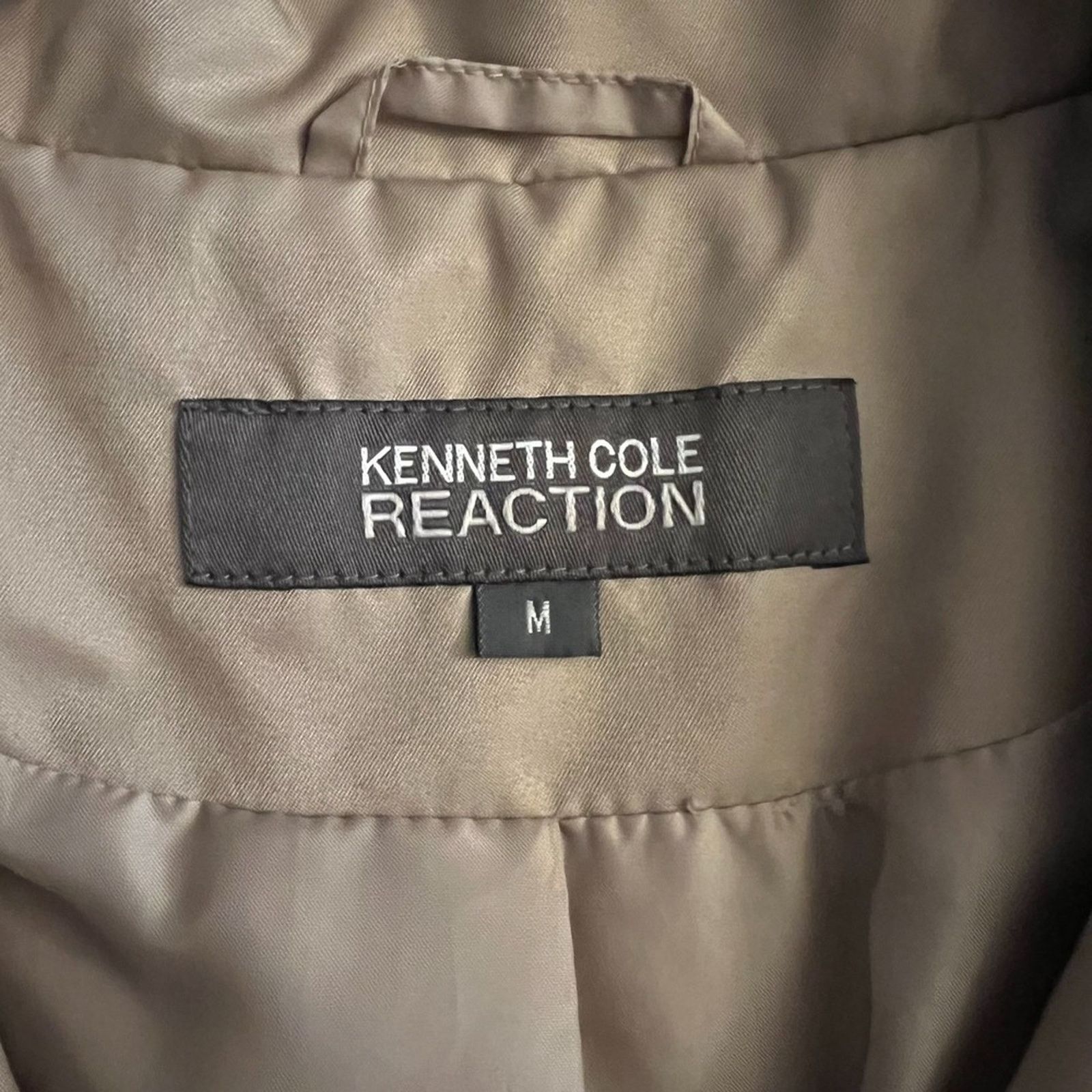 Kenneth Cole KENETH COLE REACTION Beige Trench Coat, Medium SRP: $150 Size M / US 6-8 / IT 42-44 - 5 Thumbnail