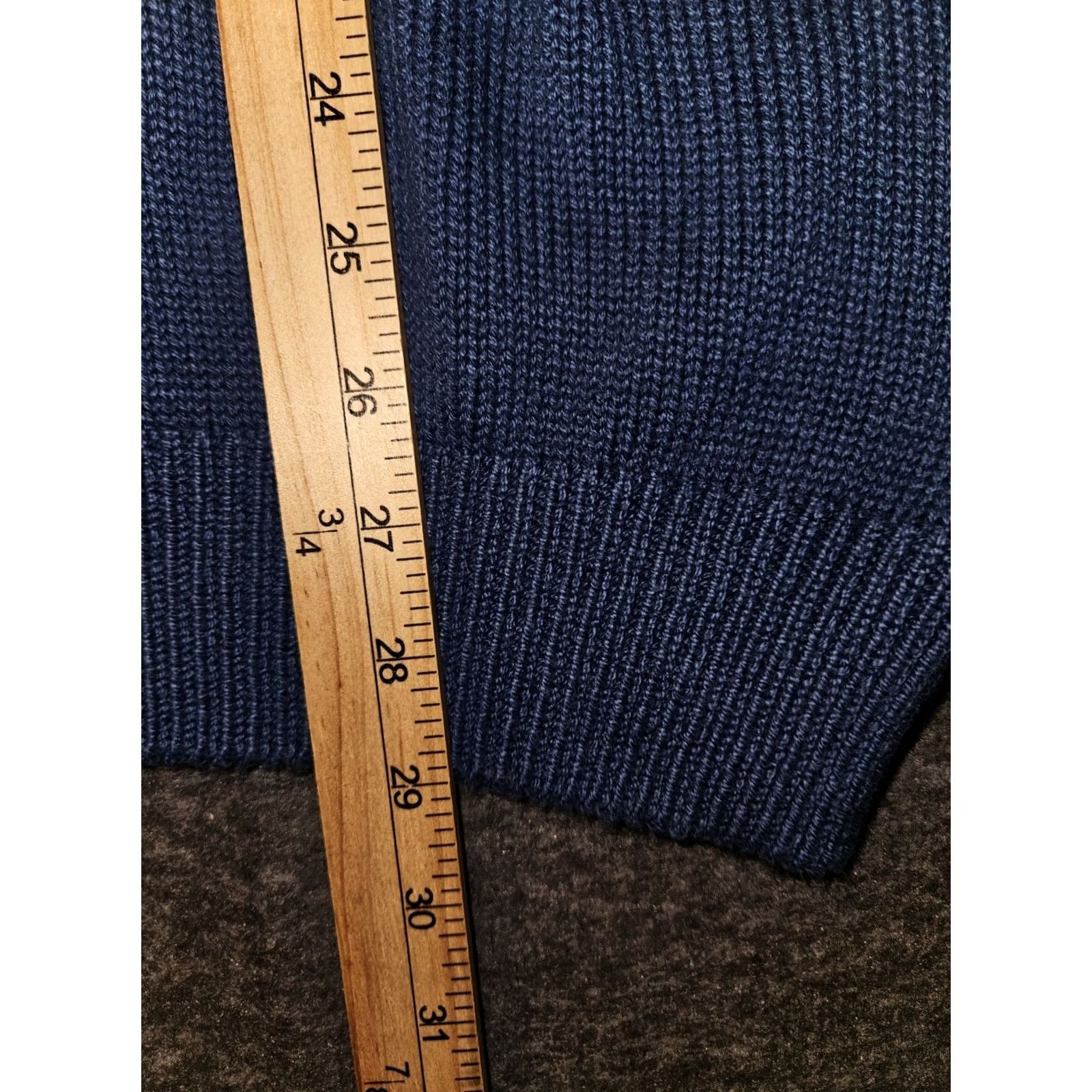 Lands' End VINTAGE Lands' End Sweater Men's 2XL Blue V-Neck Long Sleeve Tight Knit Pullover USA 90s Classic Dad Size US XXL / EU 58 / 5 - 4 Thumbnail