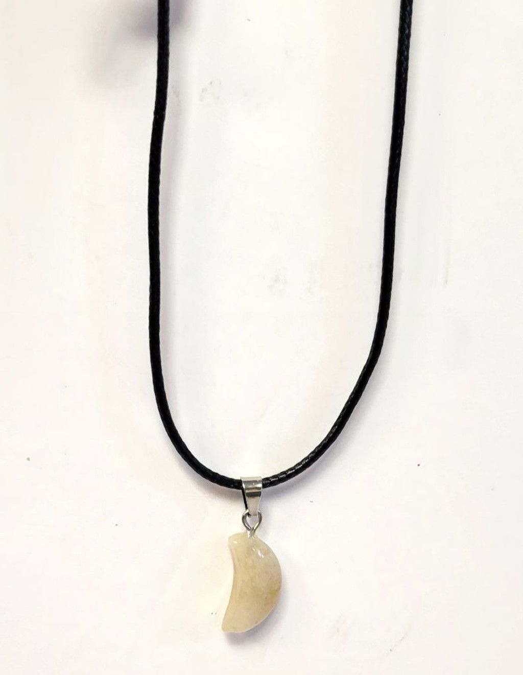 Handmade Natural Gemstone Crystal Moon Pendant Necklace Size ONE SIZE - 7 Thumbnail