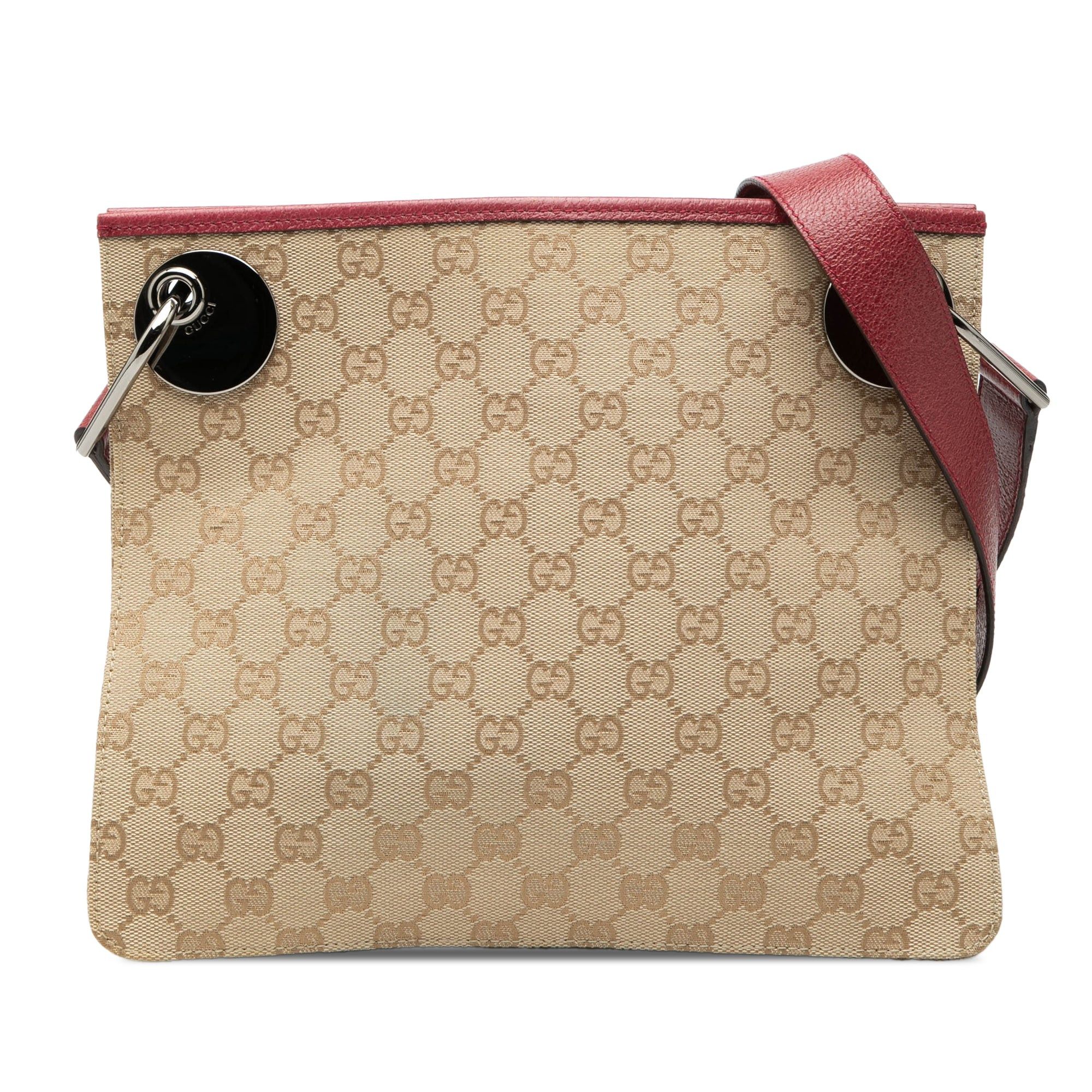 Gucci Gg Canvas Eclipse Crossbody in Beige, Women's