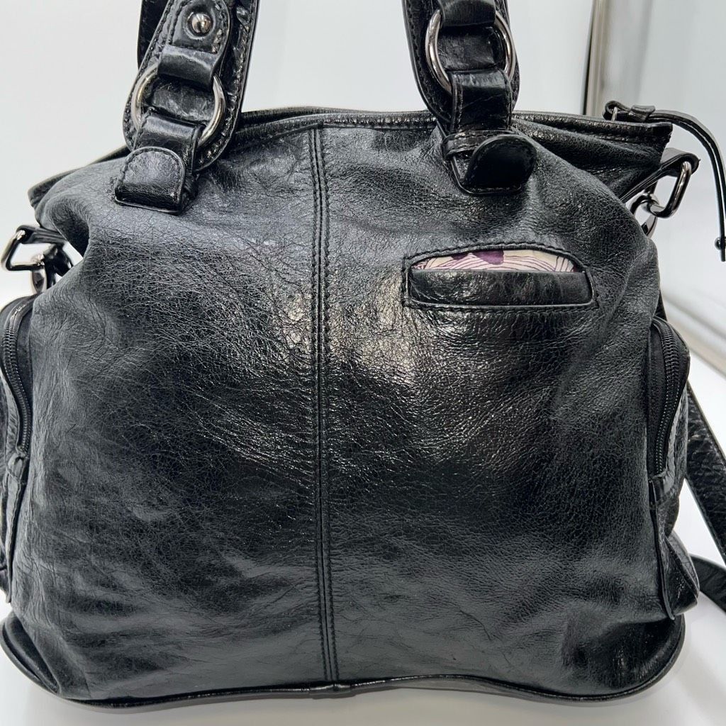 Other The Sak Black Leather and Silver Hardware Convertible Crossb Size ONE SIZE - 6 Thumbnail