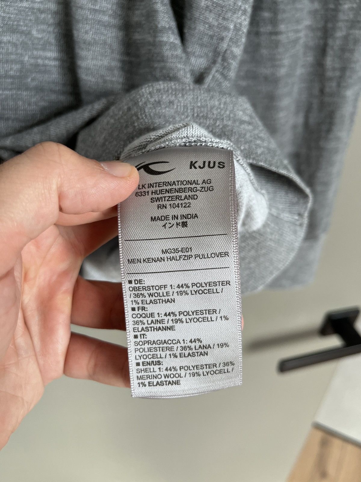 KJUS Kjus Melange Gray Wool Half-Zip Thermo Sweater Size US XL / EU 56 / 4 - 9 Thumbnail