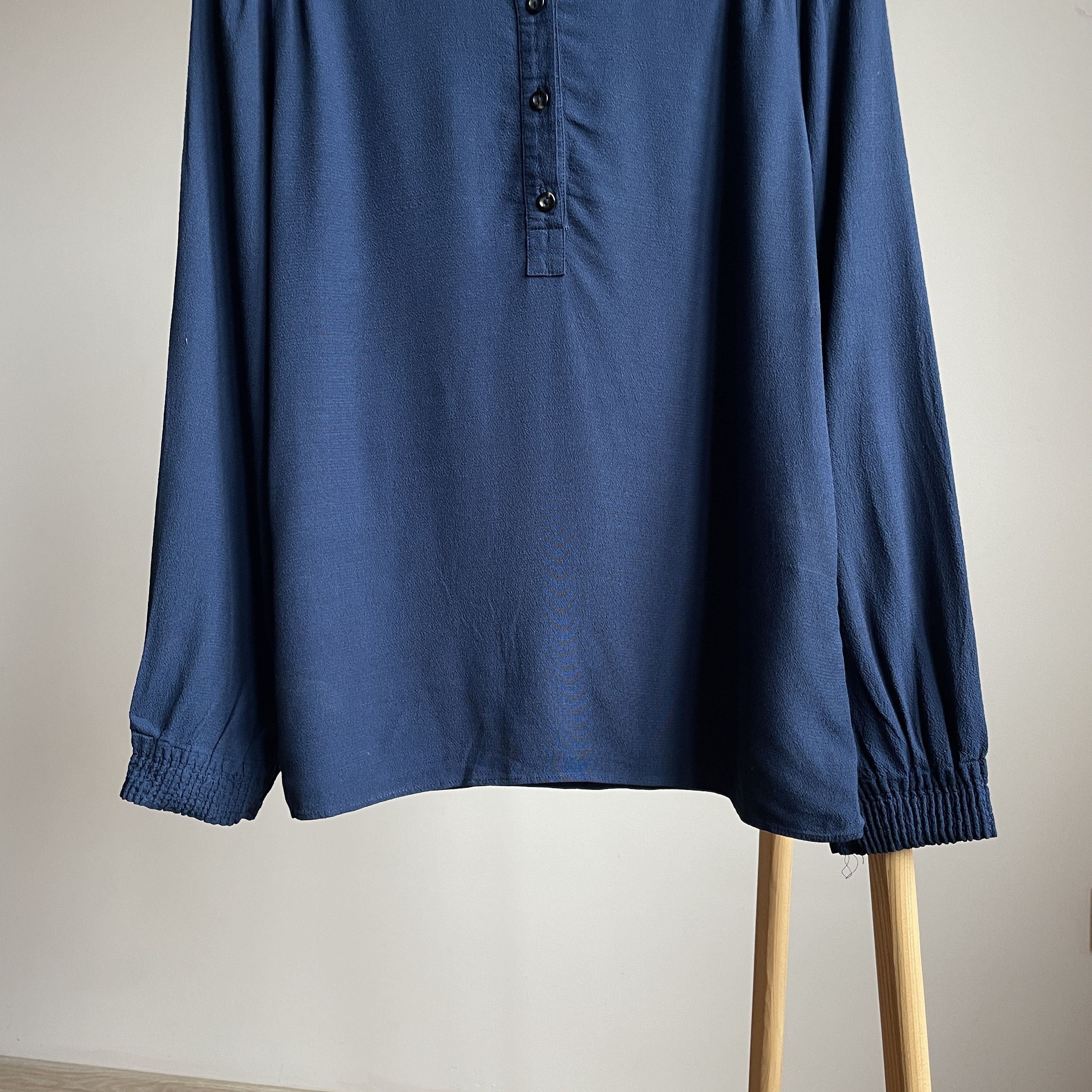 A.P.C. A.P.C. Womens Viscose Half Button Blouse Size EUR 38 Size XS / US 0-2 / IT 36-38 - 4 Thumbnail