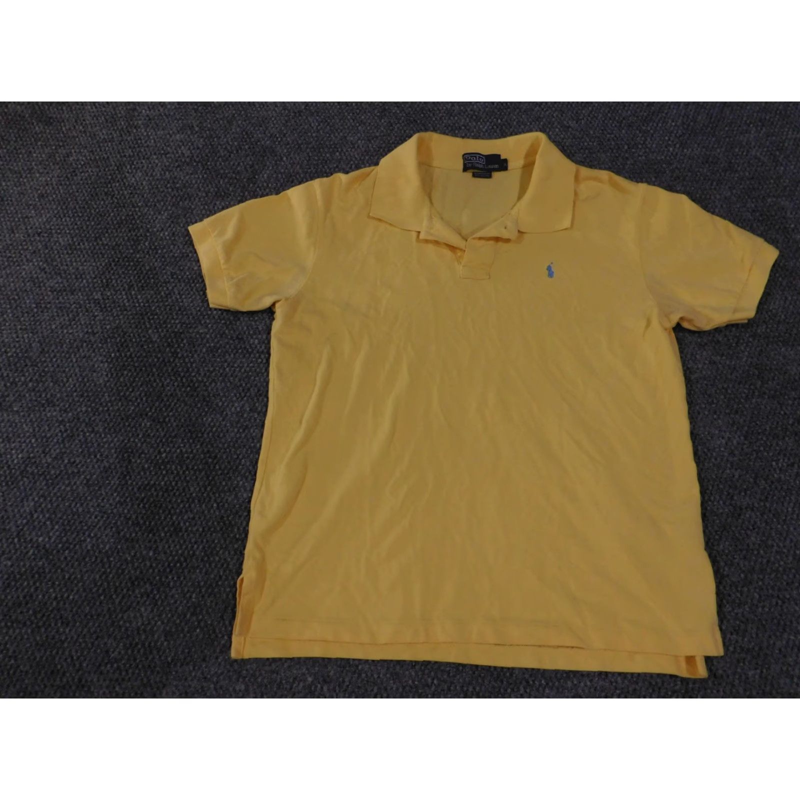 Polo Ralph Lauren VINTAGE Polo Ralph Lauren Polo Shirt Mens XL Yellow Cotton Short Sleeve Classic Fit Size US XL / EU 56 / 4 - 3 Thumbnail