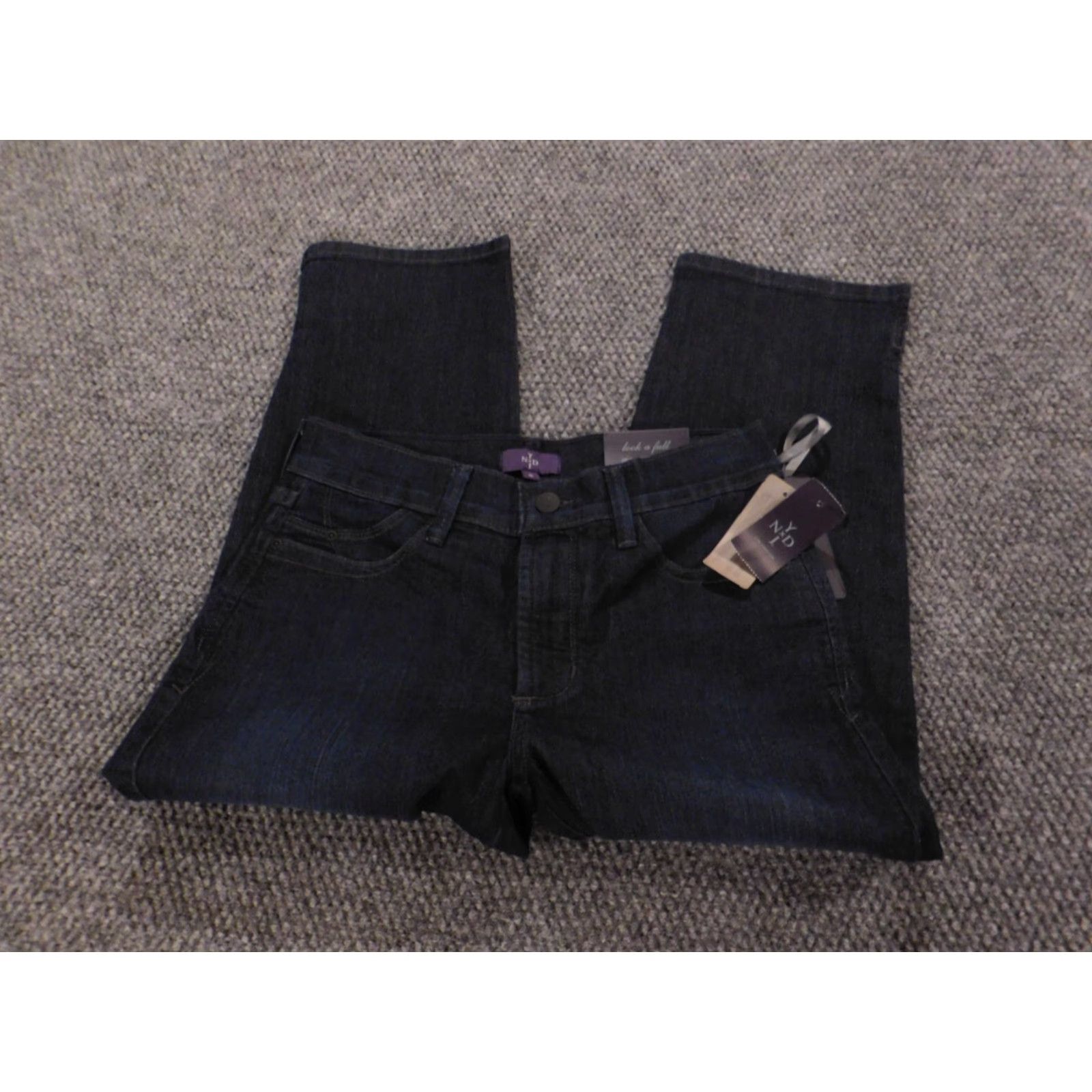 NYDJ NYDJ Jeans Cropped Blue 0 Womens Regular Inseam 20 Denim Zipper Cotton Blend Polyester Crop Size 25" / US 0 / IT 36 - 3 Thumbnail