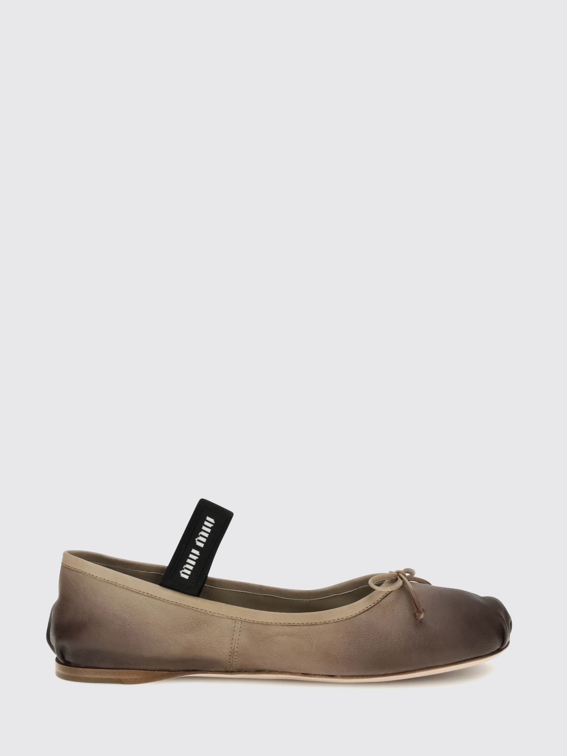 Miu Miu Miu Miu Ballet Flat Woman Sand Size US 6.5 / IT 36.5 - 1 Thumbnail