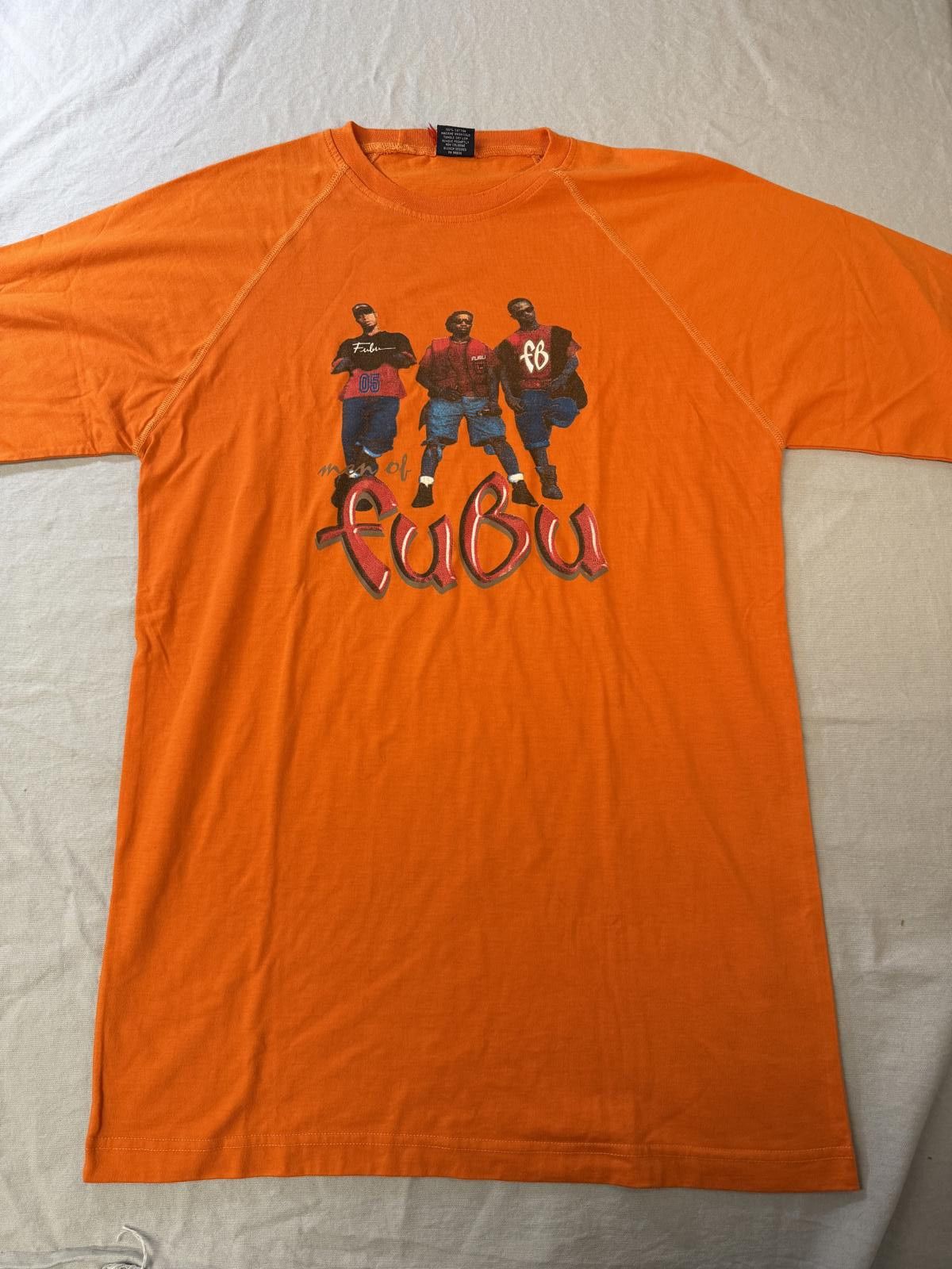 Fubu Men of Fubu T-shirt - 05 Orange Tee - 2XL Size US XL / EU 56 / 4 - 2 Thumbnail