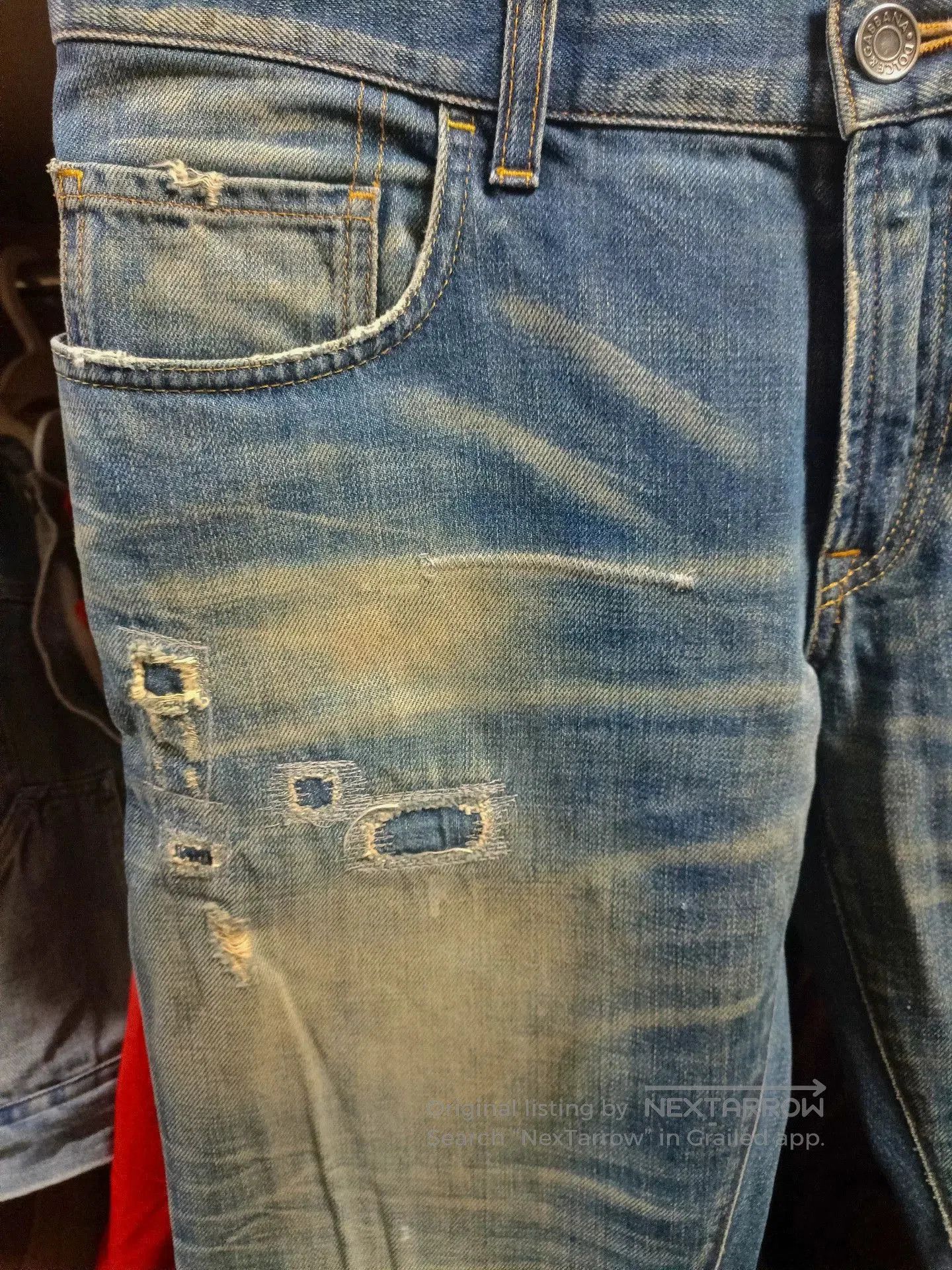 Dolce & Gabbana Dolce&Gabbana 14GOLD Straight-Leg Jeans. Size US 28 / EU 44 - 3 Thumbnail
