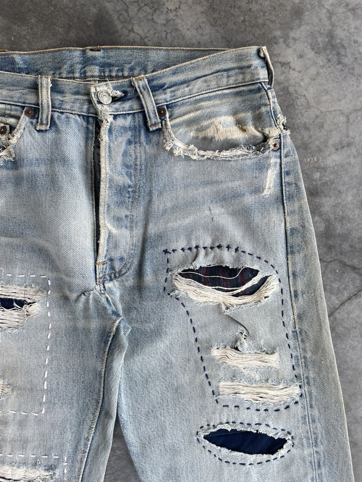 Levi's VTG 80s Levi's 501 Redline #524 #boro Size US 30 / EU 46 - 3 Thumbnail