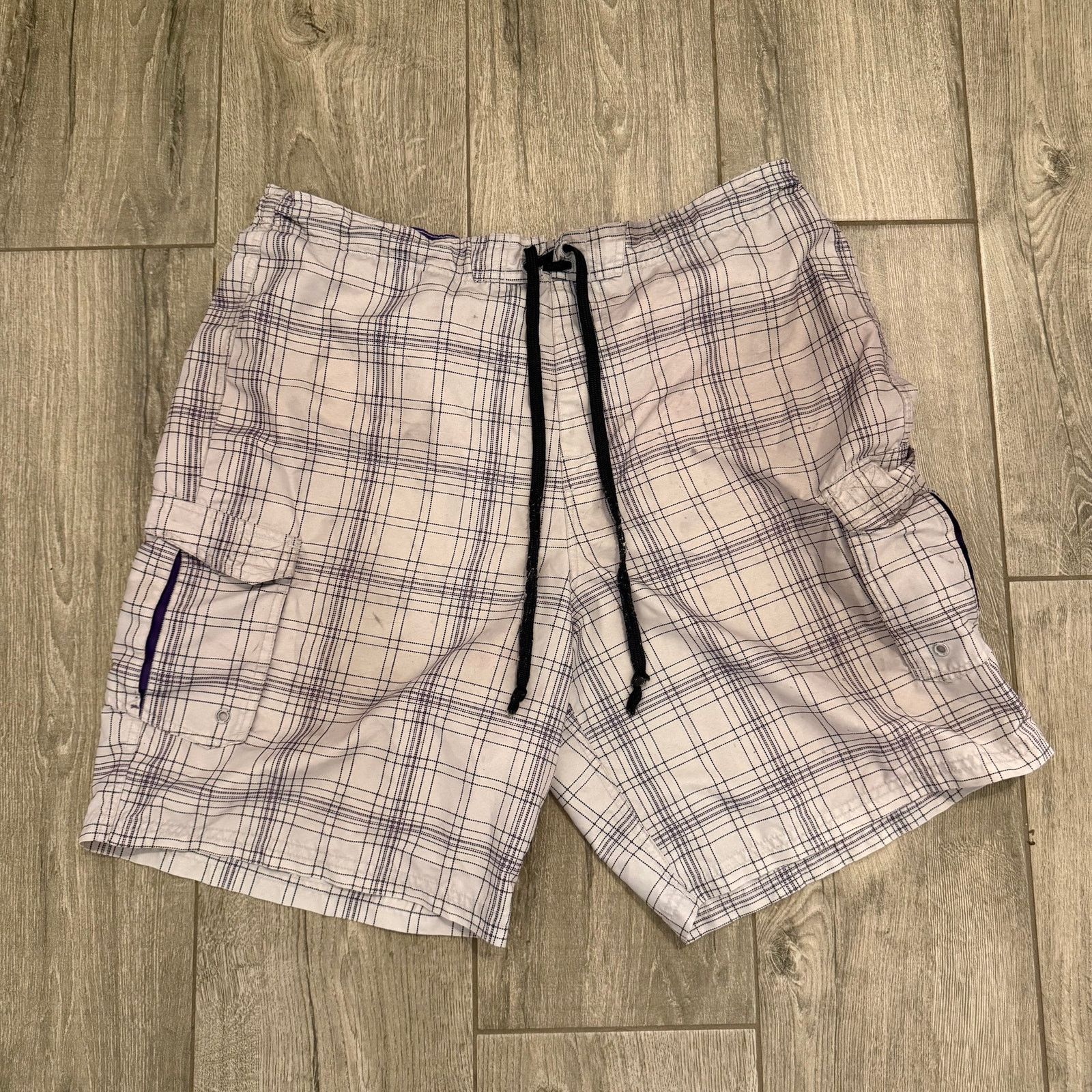 O'Neill O'Neill Pipeline Mens Plaid Cargo Elastic Waist, Minor Marks Size US 32 / EU 48 - 1 Thumbnail
