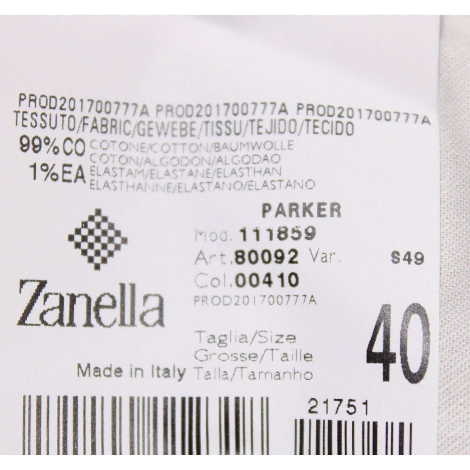 Zanella Zanella New with tags Chino Size 40 US In Blue Size US 40 / EU 56 - 5 Thumbnail