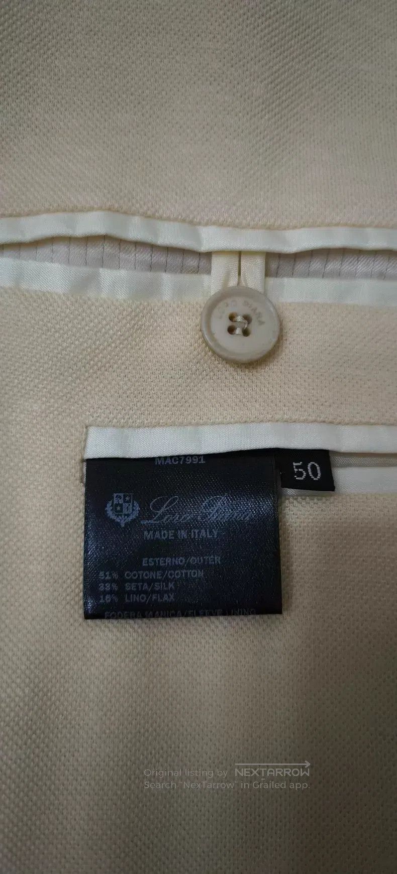 Loro Piana Loro Piana Real silk blended cotton and linen suit jacket Size 50R - 5 Thumbnail