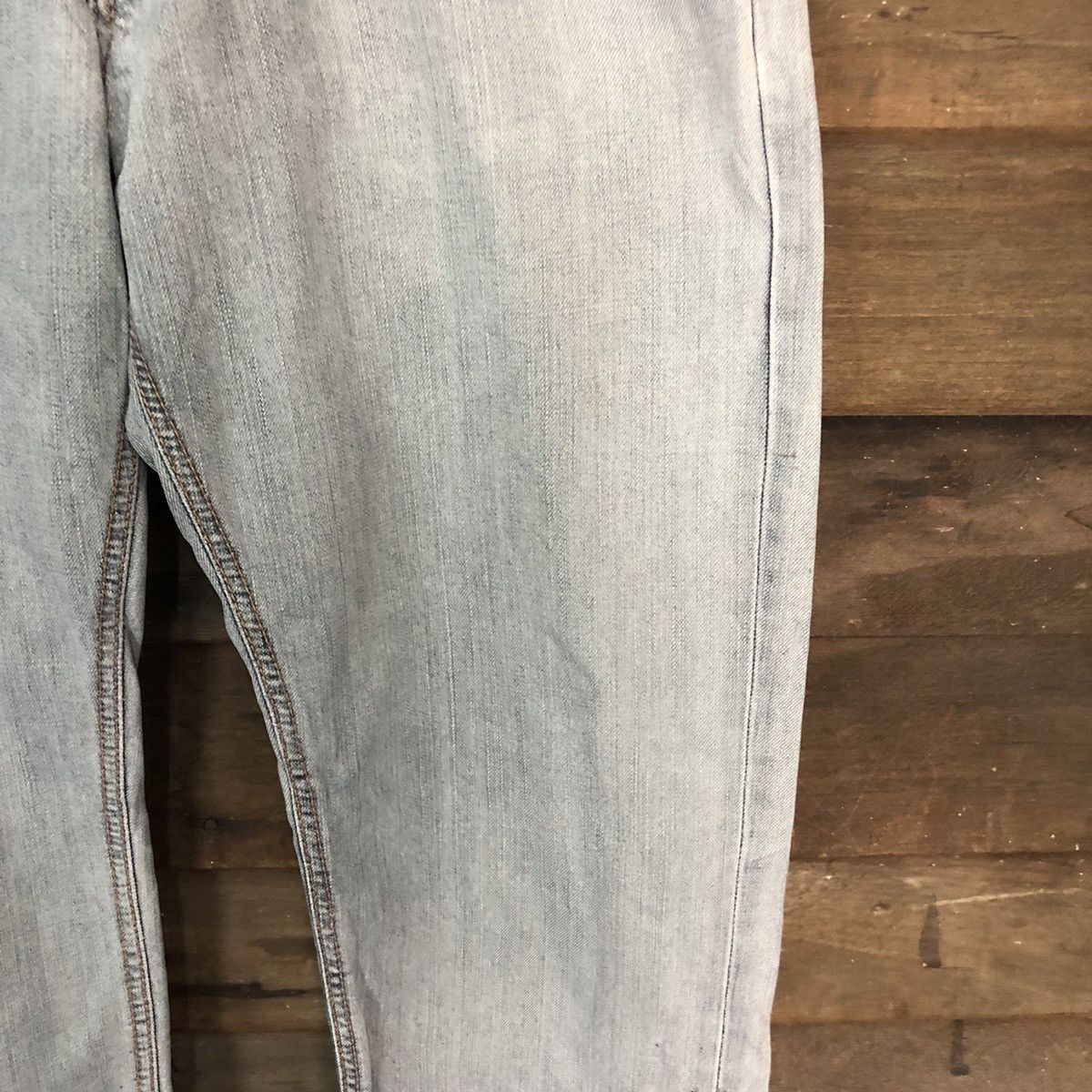 Edwin blue faded distressed ripped vintage Denim Pants #7387